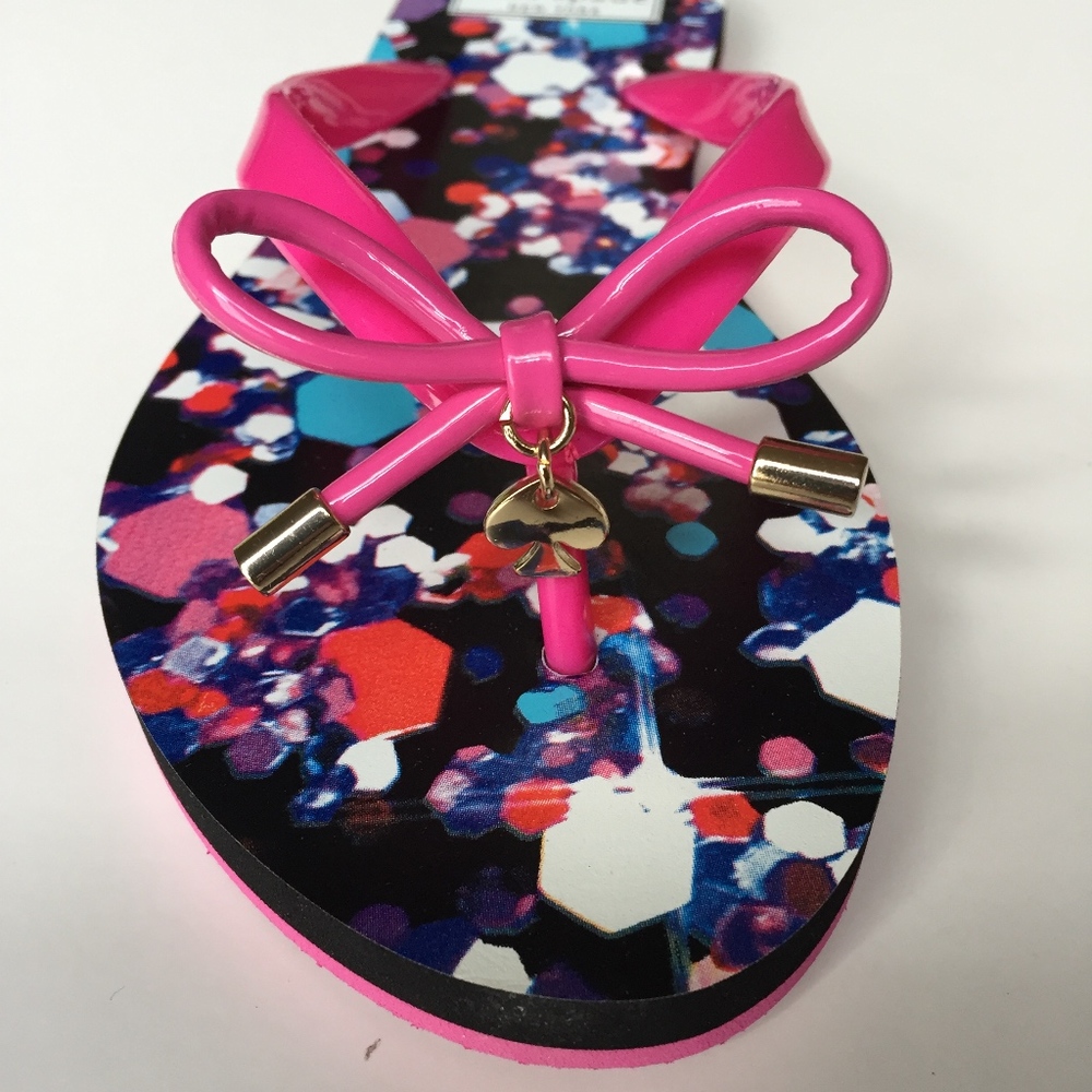 LAST ONE! Kate Spade Nova Cabaret Pink Flip Flops - Picture 4 of 7